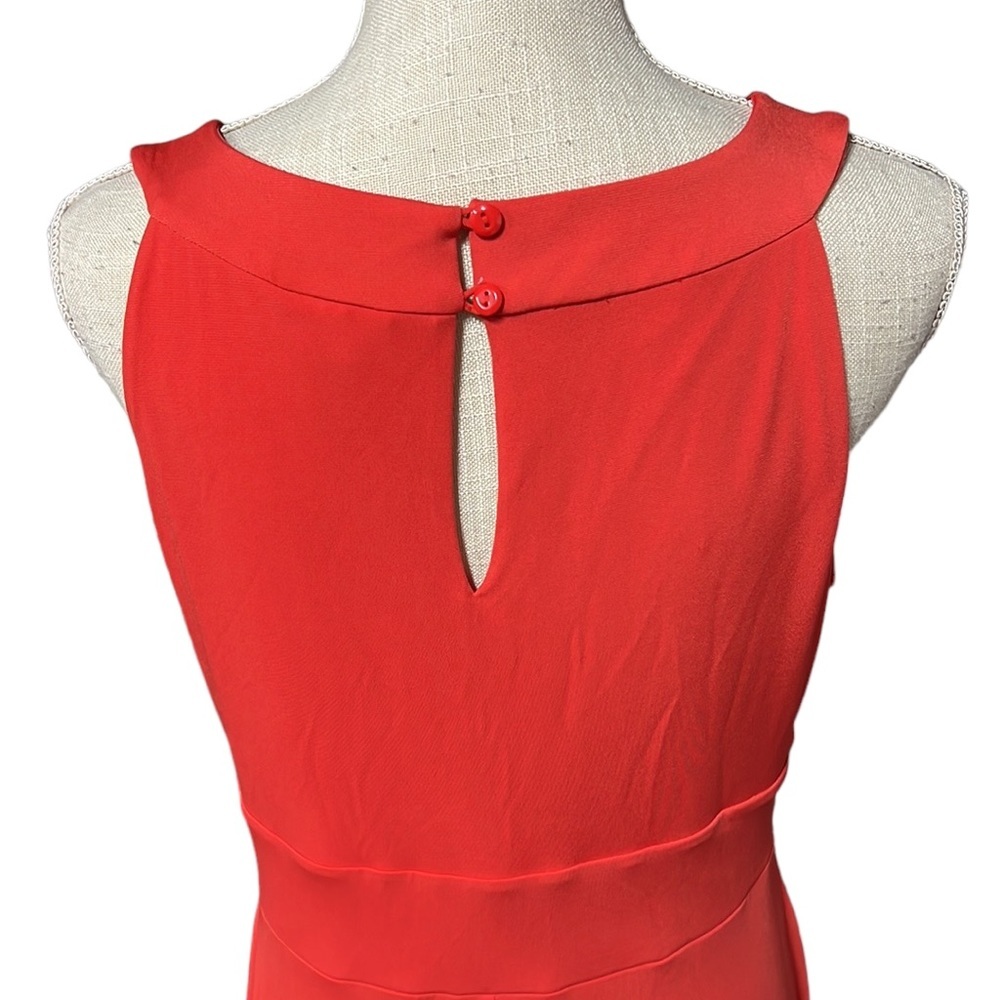 Enfocus Studio Sleeveless Halter Top Maxi Dress Orange Womens Size 14 - Picture 7 of 15